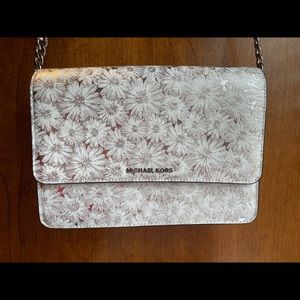 Michael Kors Metallic Leather Crossbody Purse